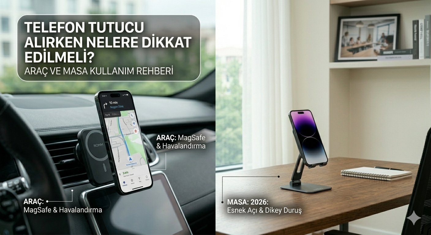 Telefon Tutucu Alırken Nelere Dikkat Edilmeli? Araç ve Masa Kullanım Rehberi