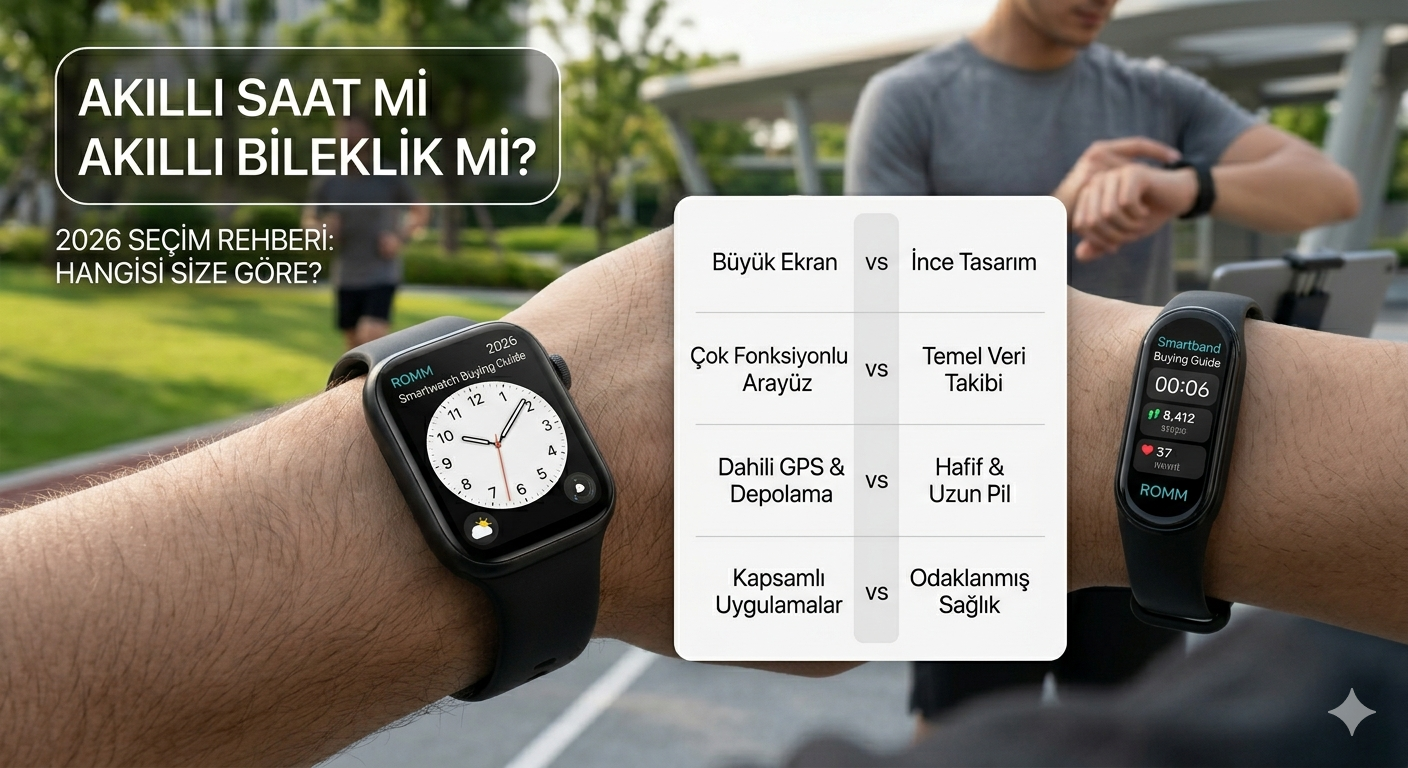 Akıllı Saat mi Akıllı Bileklik mi? 2026 Seçim Rehberi: Hangisi Size Göre?