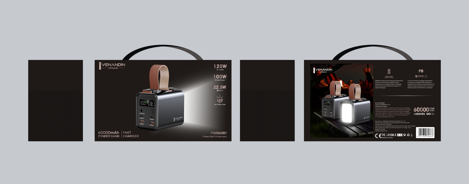 VENANDİN PWB60B1 100W 60,000MAH POWERBANK